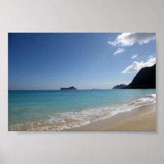 Poster La plage de Waimanalo