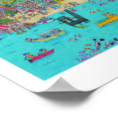 Poster La plage de West Bay (Coin)