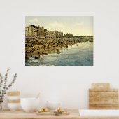 Poster La plage d'Ostende Belgique (Cuisine)