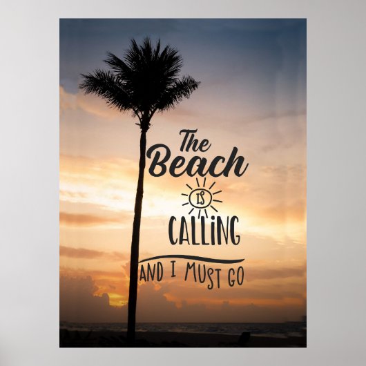 Poster La plage est appelée (Devant)