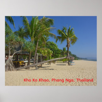 Poster La Plage, Kho Ko Khao, Phang Nga Carte Postale