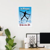 Poster La Plagne, France, ski (Bureau à domicile)