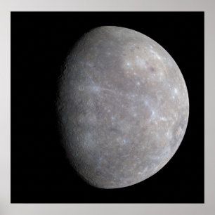Poster La planète Mercury pris par le messager de sonde