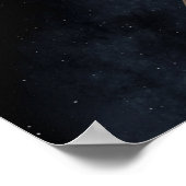 Poster La planète Saturne dans le système solaire, gros p (Coin)