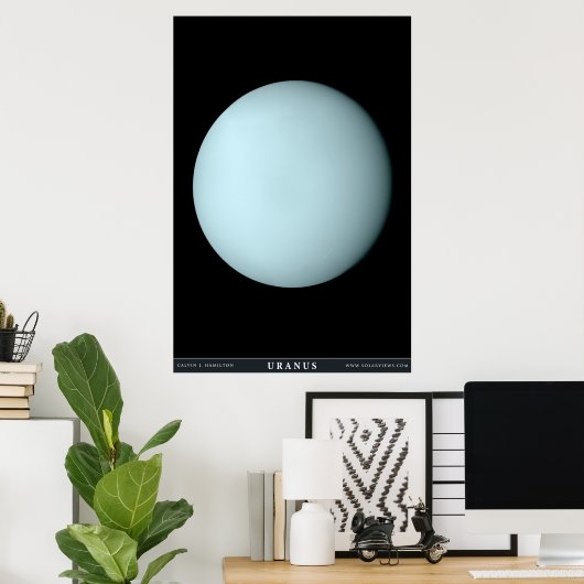 Poster La planète Uranus (Bureau à domicile)