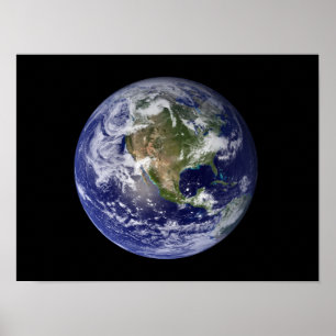 Poster La pleine terre montrant l'Amérique du Nord