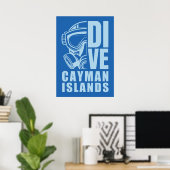 Poster La plongée sous-marine des îles Caïmans (Bureau à domicile)
