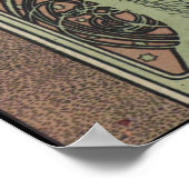 Poster La Plume 1898 Par Alfons Mucha (Coin)