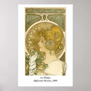 Poster La Plume d'Alphonse Mucha