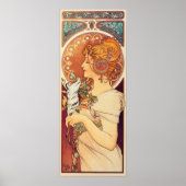 Poster La Plume par Alphonse Mucha (Devant)