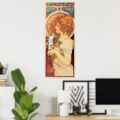 Poster La Plume par Alphonse Mucha (Bureau à domicile)