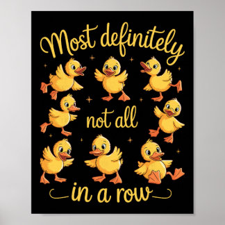 Poster La plupart certainement pas tous dans une rangée d