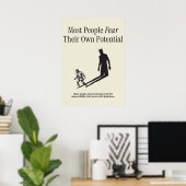Poster La plupart des gens craignent leur propre potentie (Bureau à domicile)