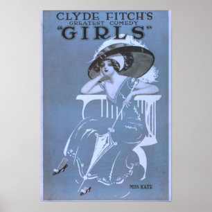 Poster La plus grande comédie de Clyde Fitch, Théâtre "Gi