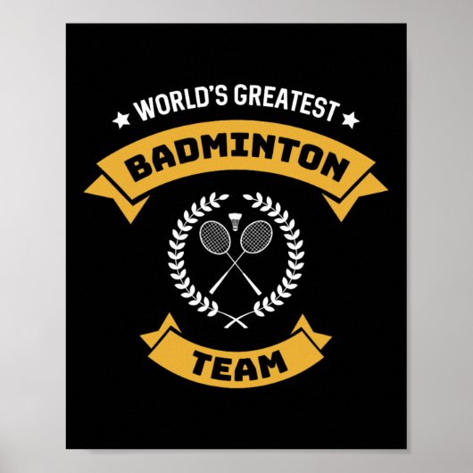 Poster La plus grande équipe du monde de badminton (Devant)