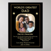 Poster La plus grande Fête des pères papa du monde Photo (Devant)