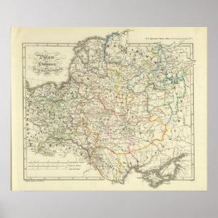 Poster La Pologne et la Lithuanie 1125-1386