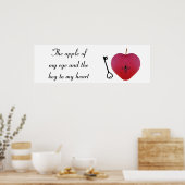 Poster La pomme de mon oeil et la clé de mon coeur (Cuisine)