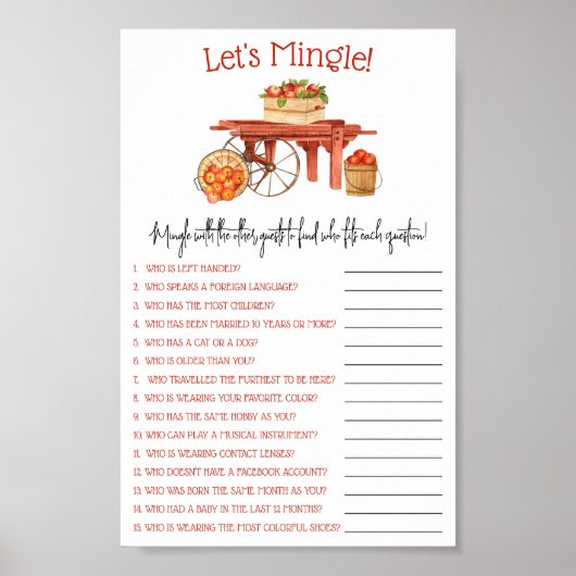 Poster La pomme de nos yeux Jeu de douche à Mingle (Devant)