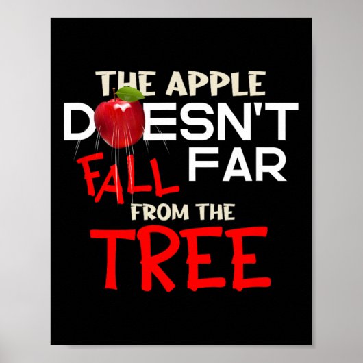 Poster La pomme ne tombe pas loin de l'arbre Apple Pic (Devant)