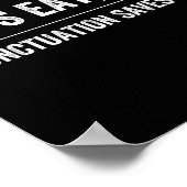 Poster La ponctuation sauve des vies (Coin)