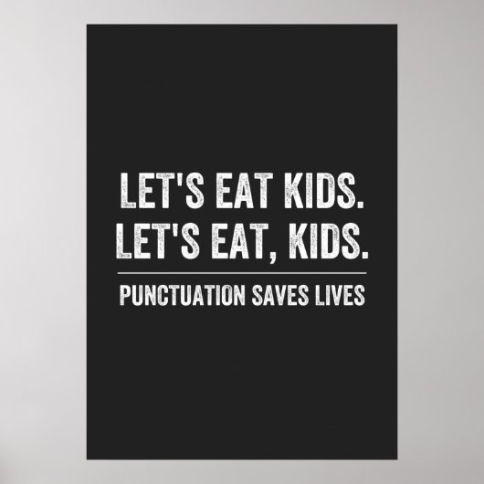 Poster La ponctuation sauve des vies (Devant)