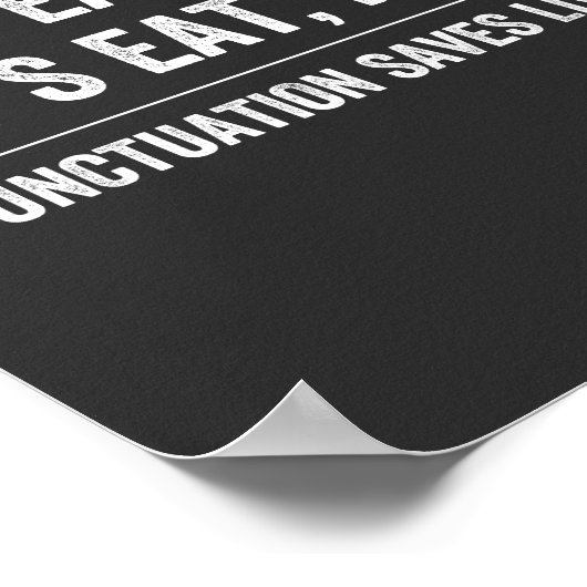 Poster La ponctuation sauve des vies (Coin)