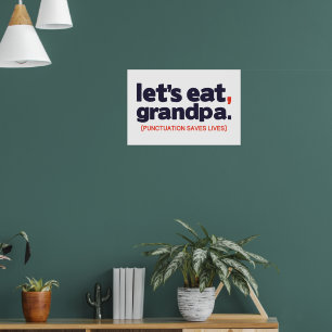 Poster La ponctuation sauve des vies