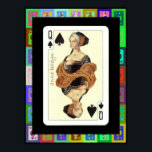 Poster La pop Art Anne Boleyn<br><div class="desc">Nous présentons la reine Anne comme la reine des pique avec de petites images pop art autour des bords</div>