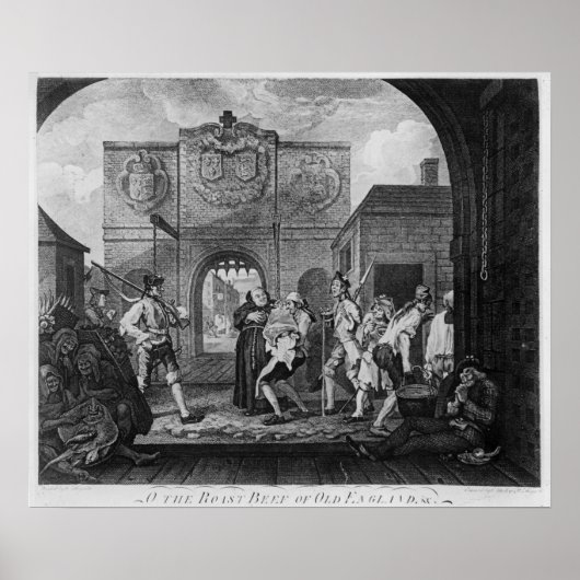 Poster La Porte de Calais, ou O Le Boeuf Rôti (Devant)