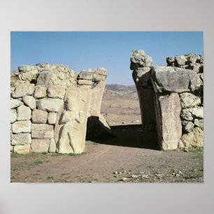 Poster La porte du roi des murs de Hattusas
