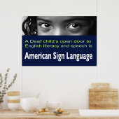 Poster La porte ouverte à l'alphabétisation des enfants s (Cuisine)