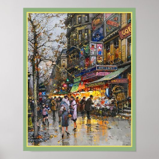 Poster La Porte Saint-Martin Paris (Devant)