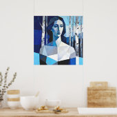 Poster La Pose de « Caelith » – Un Portrait Abstrait (Cuisine)
