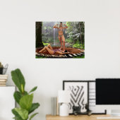 POSTER LA POSE DE VICTOIRE DE TARZANA (Bureau à domicile)