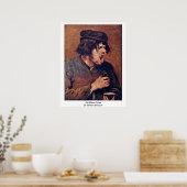 Poster La Potion Amère D'Adriaen Brouwer (Cuisine)
