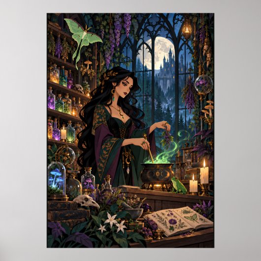 Poster La Potion de Sorcière de l'Apothicaire de Minuit F (Devant)