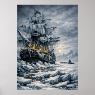 Poster La poursuite arctique de Frankenstein par BurnsInH