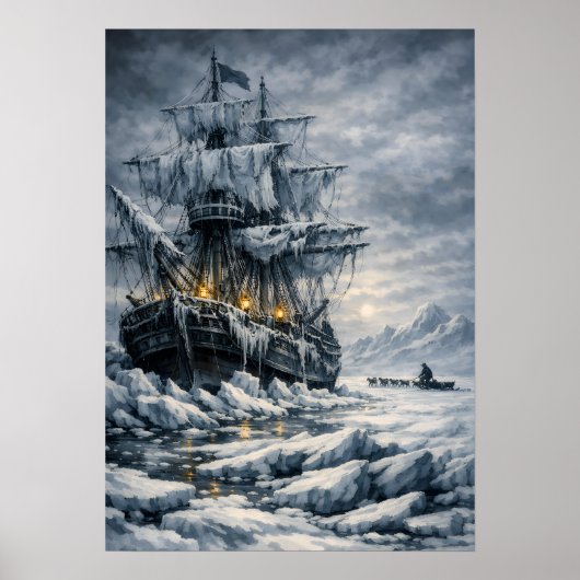 Poster La poursuite arctique de Frankenstein par BurnsInH (Devant)