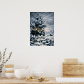 Poster La poursuite arctique de Frankenstein par BurnsInH (Cuisine)