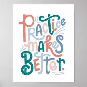 Poster La pratique améliore