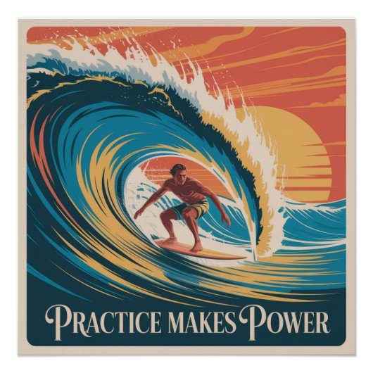 Poster La Pratique Fait La Puissance (Devant)