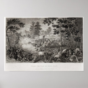 Poster La première bataille de Bull Run