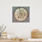 Poster La première horloge à ressort avec fusée, vue sur (Cuisine)