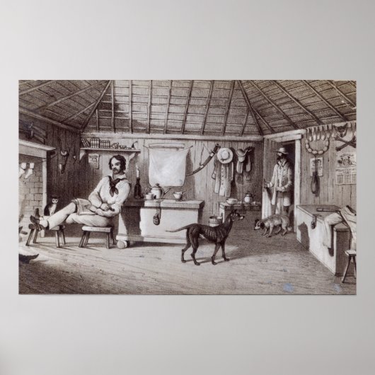 Poster La première maison du squatteur, vers 1847 (Devant)