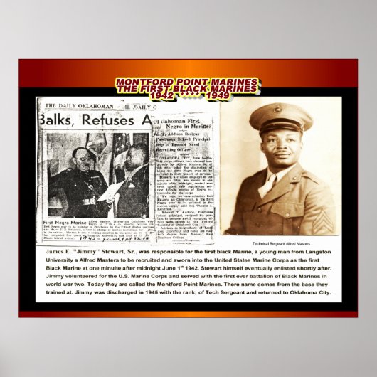 POSTER LA PREMIÈRE MARINE NOIRE 1942 (Devant)