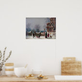 Poster La première scène de Noël de neige (Cuisine)