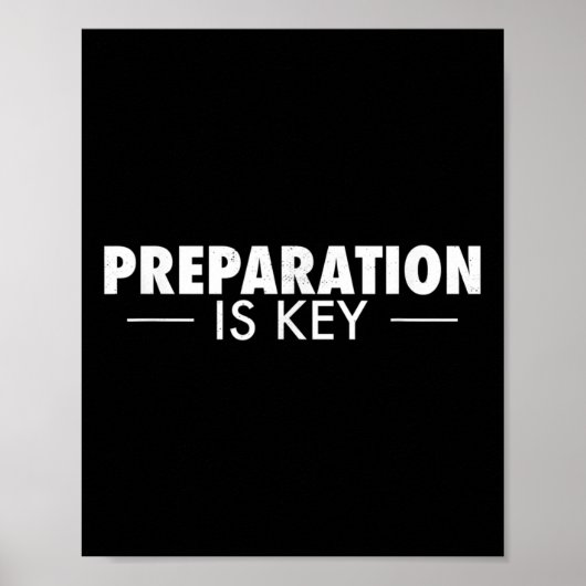 Poster La préparation est la préparation de clé (Devant)