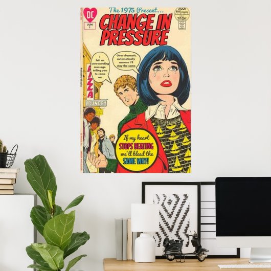 Poster La pression de 1975 (Bureau à domicile)