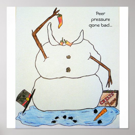 Poster La pression des pairs s'est dégradée... (Devant)